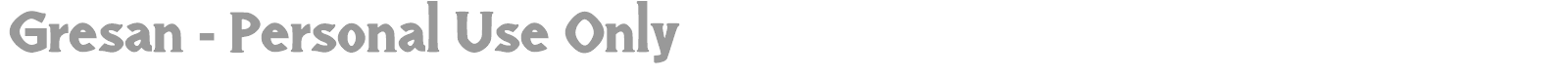 Gresan font preview